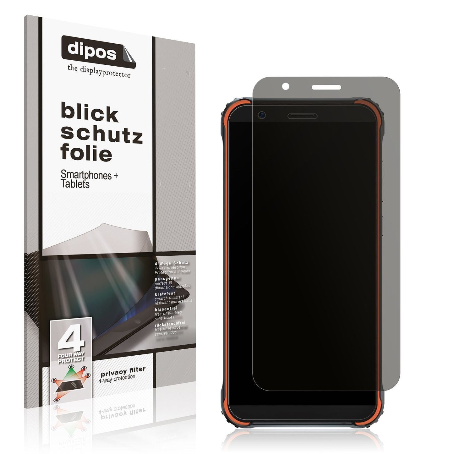 Blickschutzfolie für Blackview BV4900 Pro matt Sch (1)