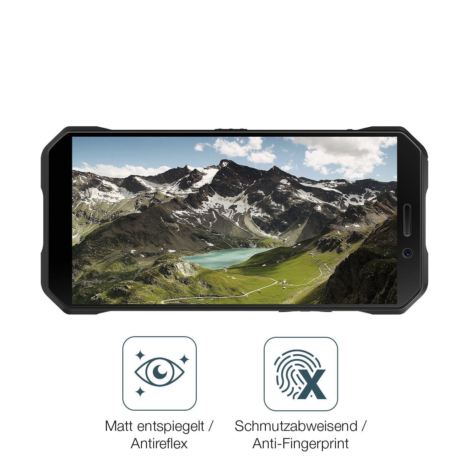2x 9H Schutzfolie matt für Doogee S61 Pro Panzerfo (5)