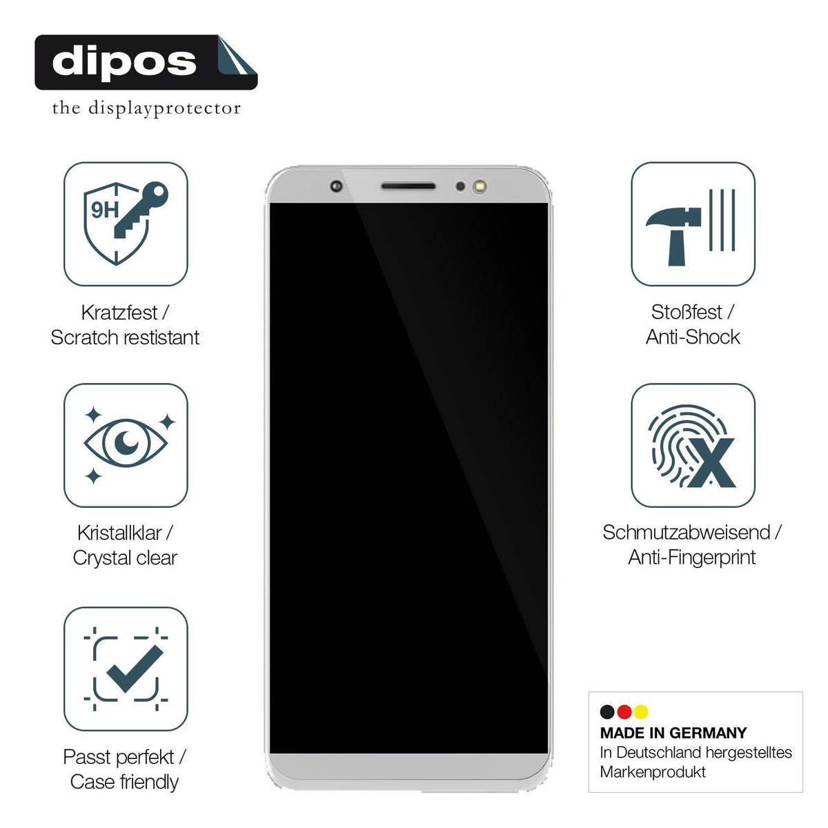 1x 9H Schutzfolie für Tecno Camon I Panzerfolie (7)