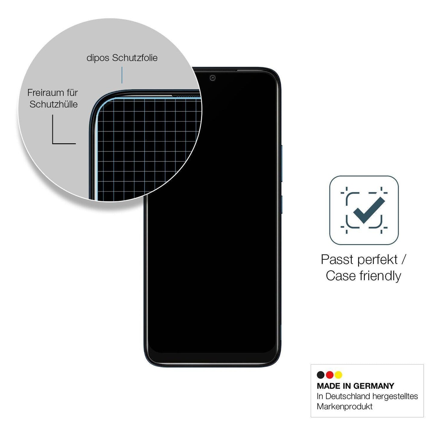 1x 9H Schutzfolie matt für Nokia C12 Panzerfolie (6)