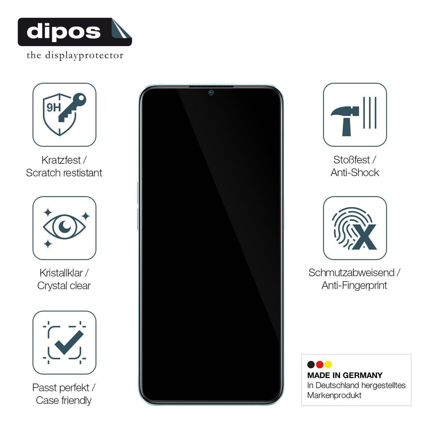 1x 9H Schutzfolie für Oppo A58 Panzerfolie (7)