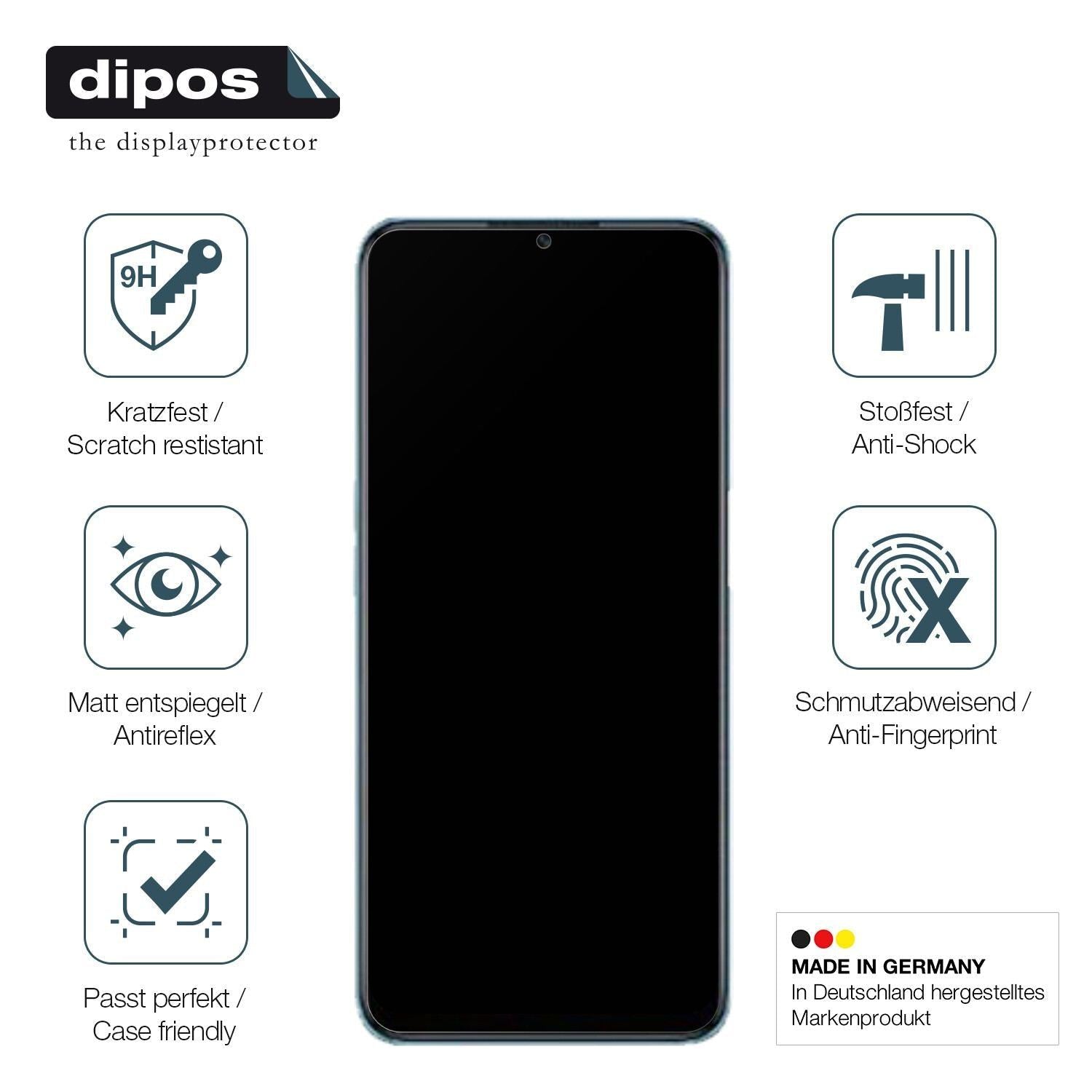 2x 9H Schutzfolie matt für OPPO A56s Panzerfolie (7)