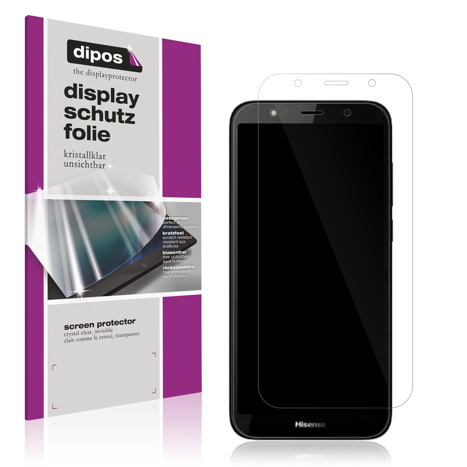 6x Schutzfolie klar für Hisense E20s Display-Schut (1)