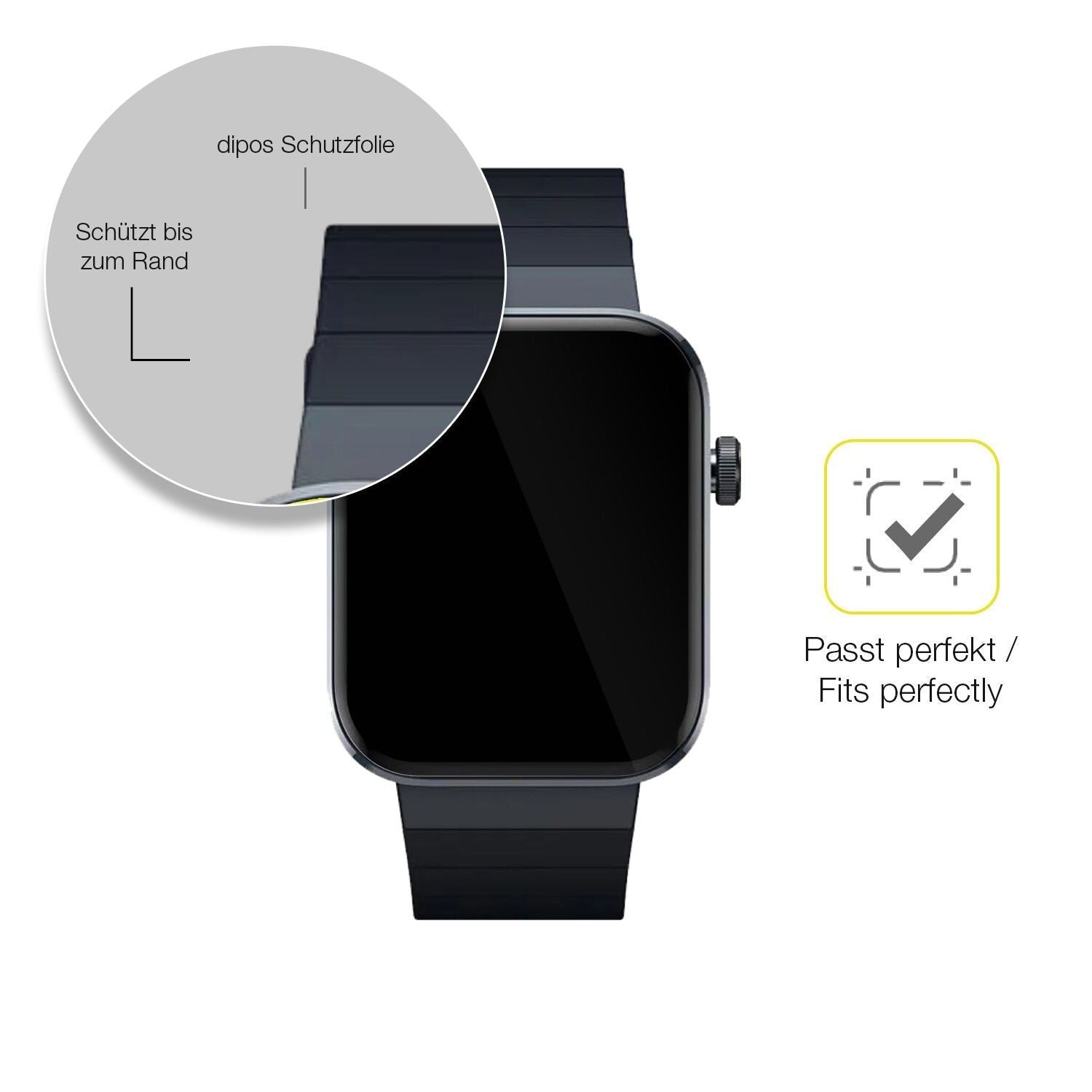 2x 3D Full Cover Schutzfolie für Mibro Watch T1 (6)