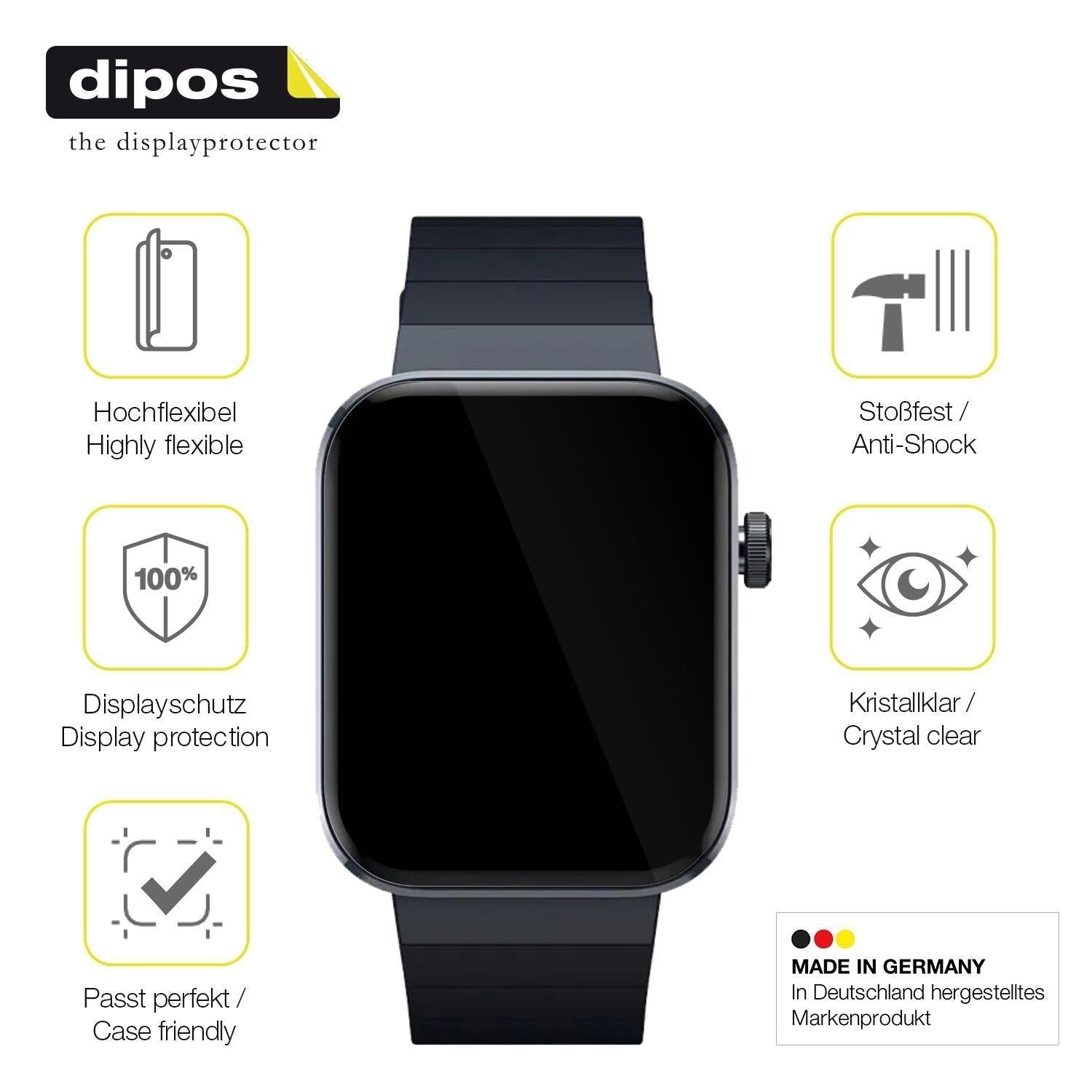 2x 3D Full Cover Schutzfolie für Mibro Watch T1 (7)