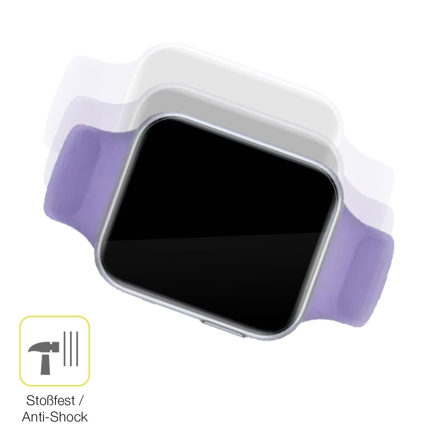 1x 3D Full Cover Schutzfolie für Oppo Watch SE (4)