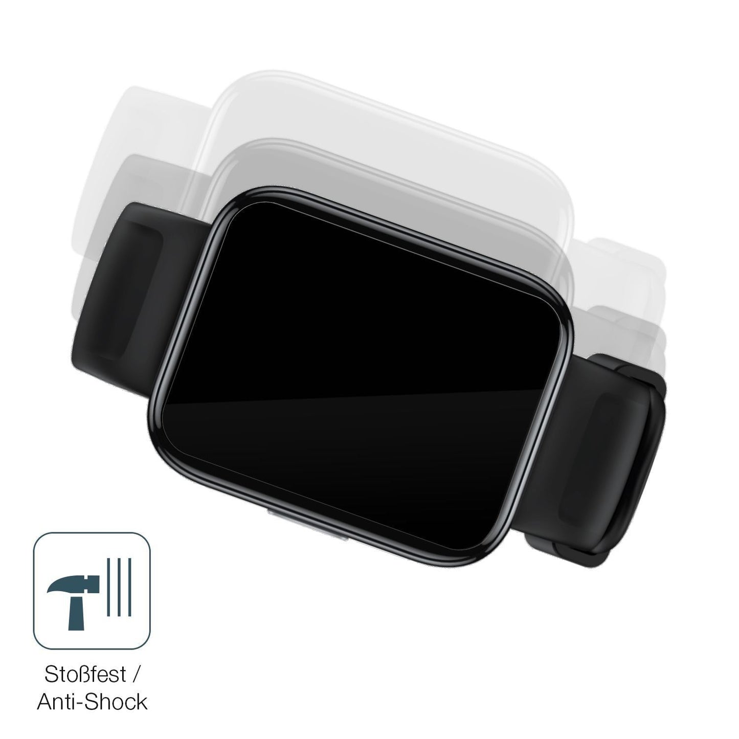 2x 9H Schutzfolie für Realme Watch 3 Panzerfolie (4)