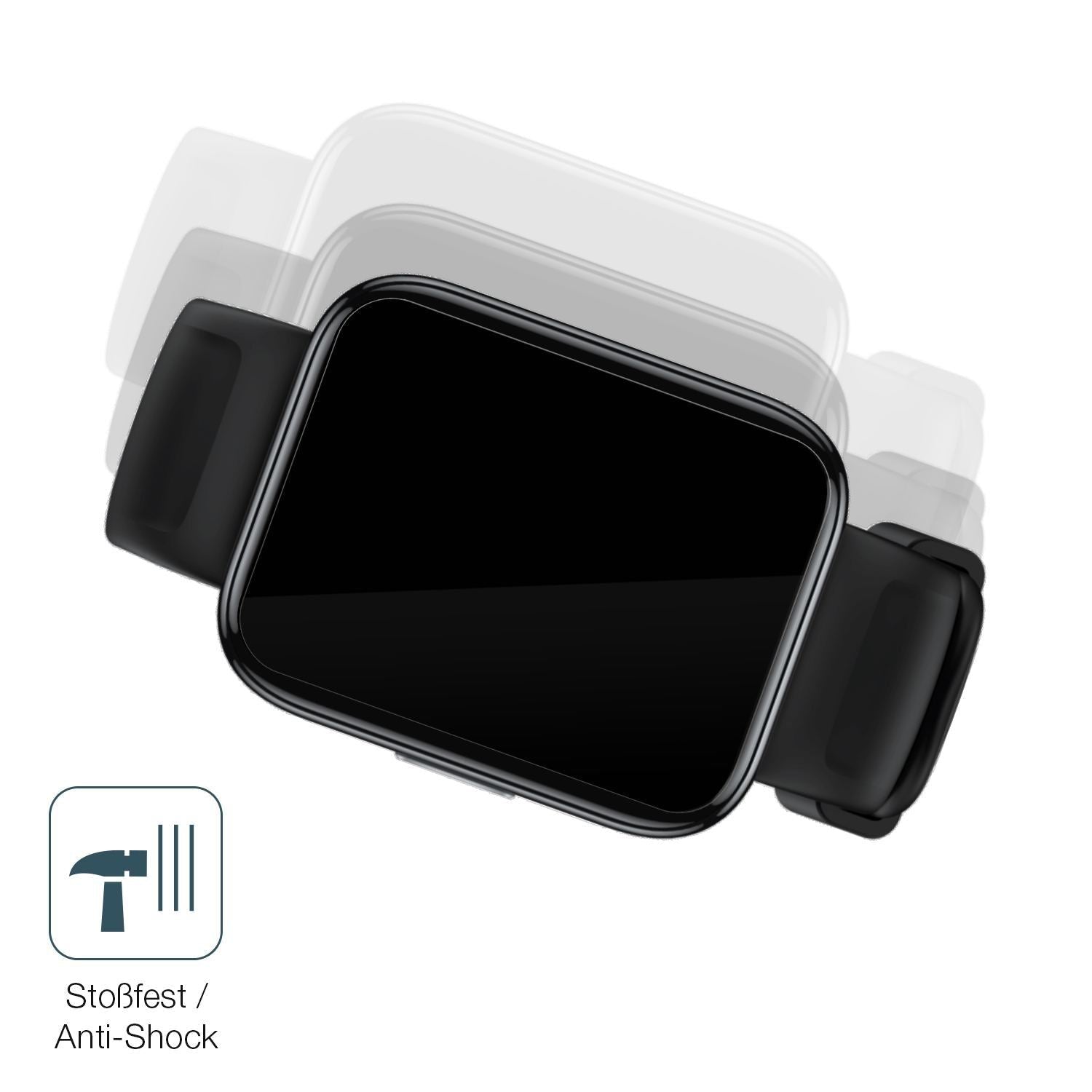 2x 9H Schutzfolie für Realme Watch 3 Panzerfolie (4)