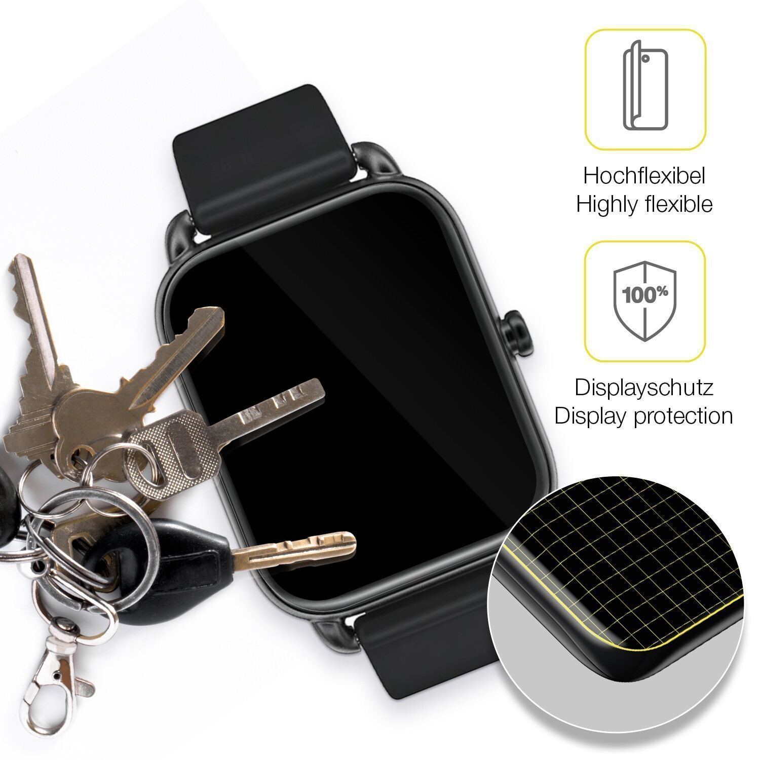2x 3D Full Cover Schutzfolie für Haylou RS4 (3)