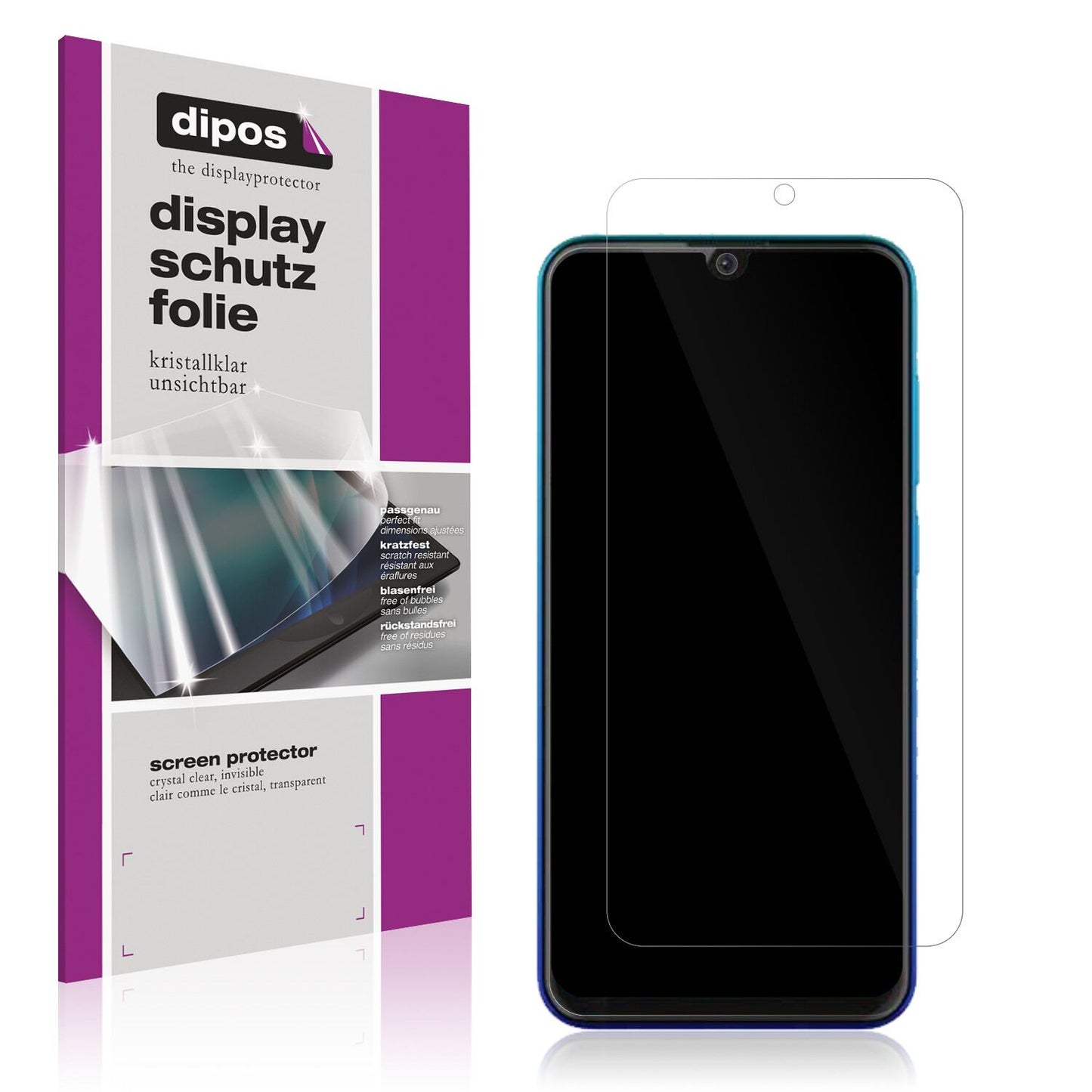 2x Schutzfolie klar für Walton H8 pro Display-Schu (1)