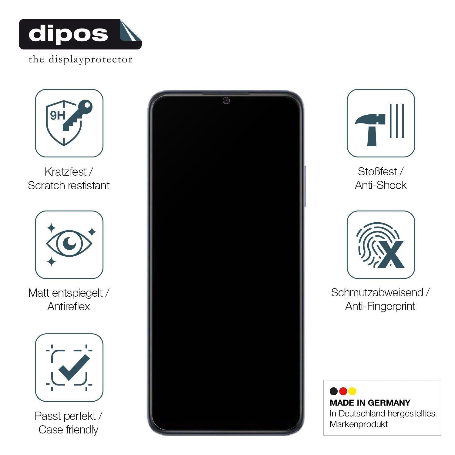 1x 9H Schutzfolie matt für Oppo A17K Panzerfolie (7)