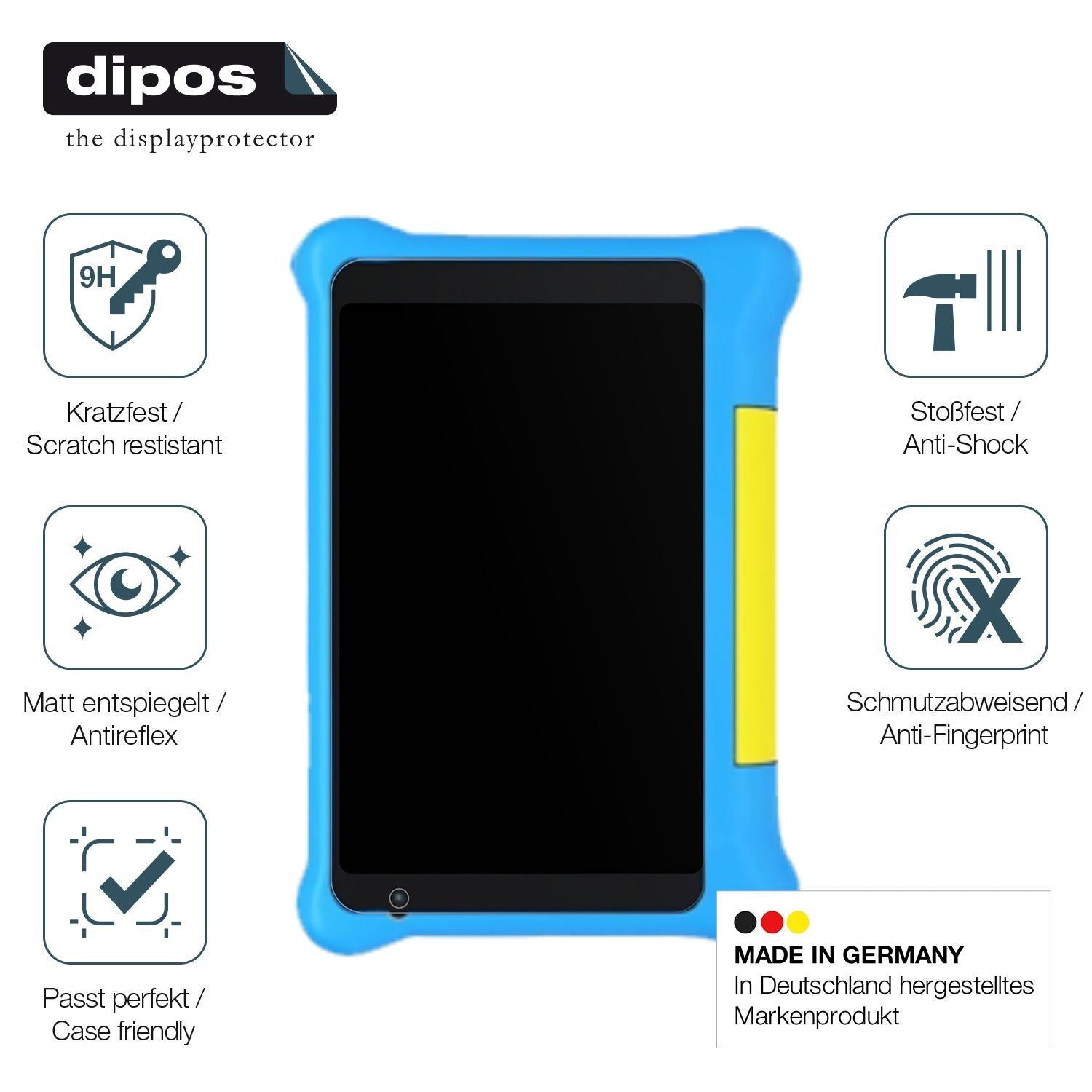 2x 9H Schutzfolie matt für HotLight Kinder Tablet  (7)