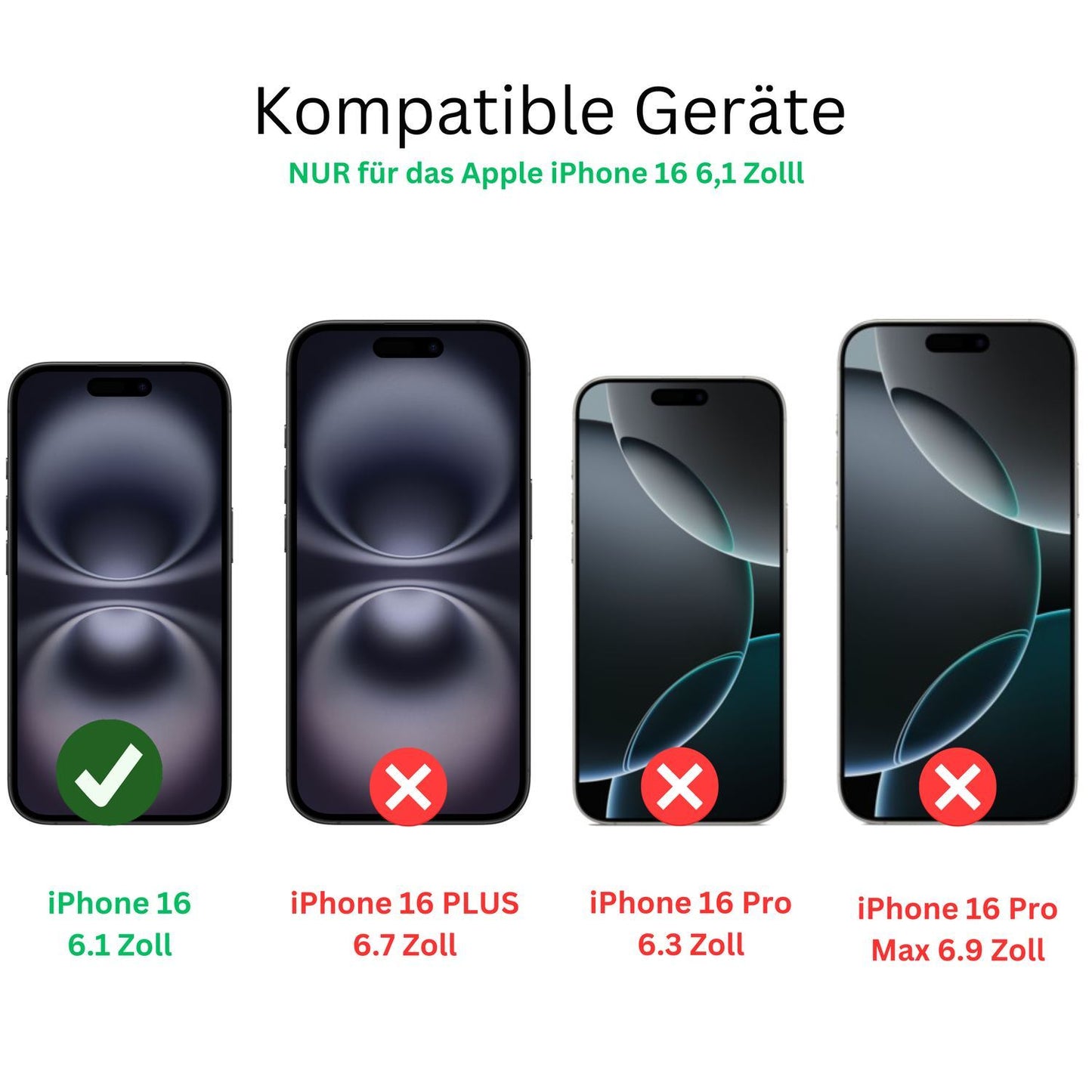 4x Schutzfolie klar für Apple iPhone 16 Display-Sc (2)