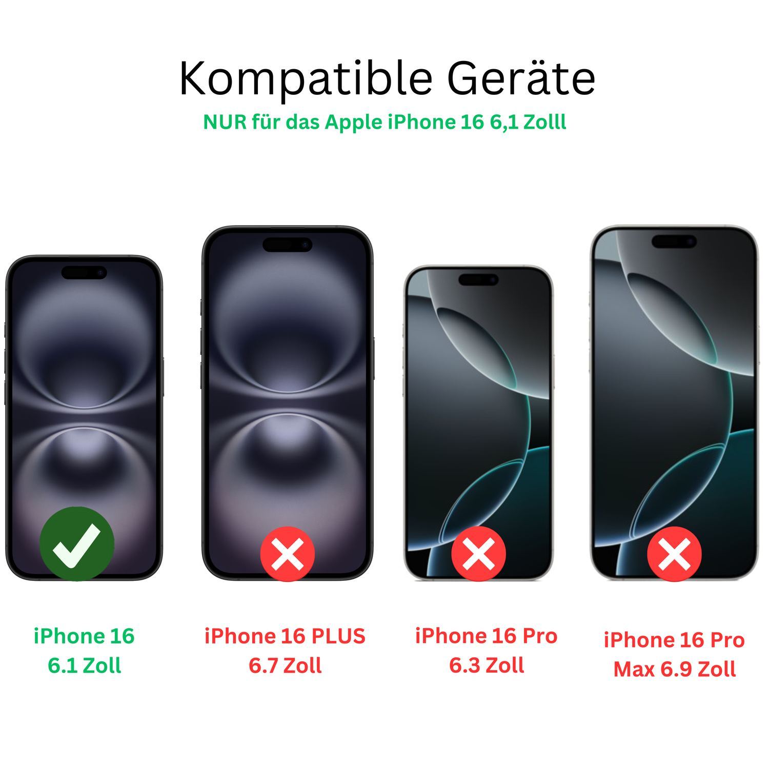 4x Schutzfolie klar für Apple iPhone 16 Display-Sc (2)