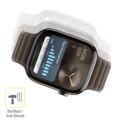 2x 3D Full Cover Schutzfolie für Apple Watch Serie (5)