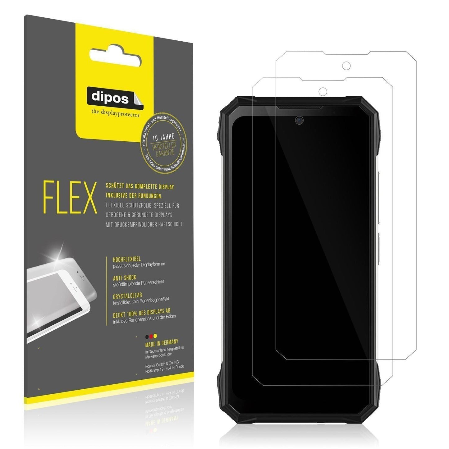 2x 3D Full Cover Schutzfolie für Doogee S89 Pro (1)