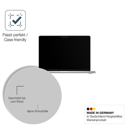 2x 9H Schutzfolie matt für MacBook Pro M4 14 Zoll  (6)