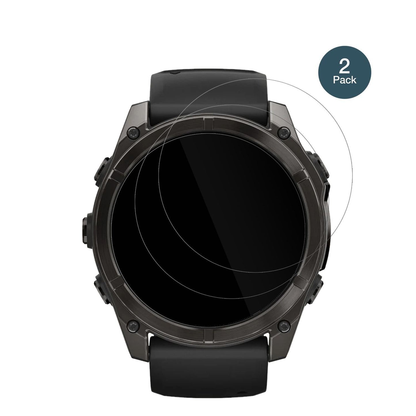2x 9H Schutzfolie für Garmin Fenix 8 47mm Panzerfo (2)