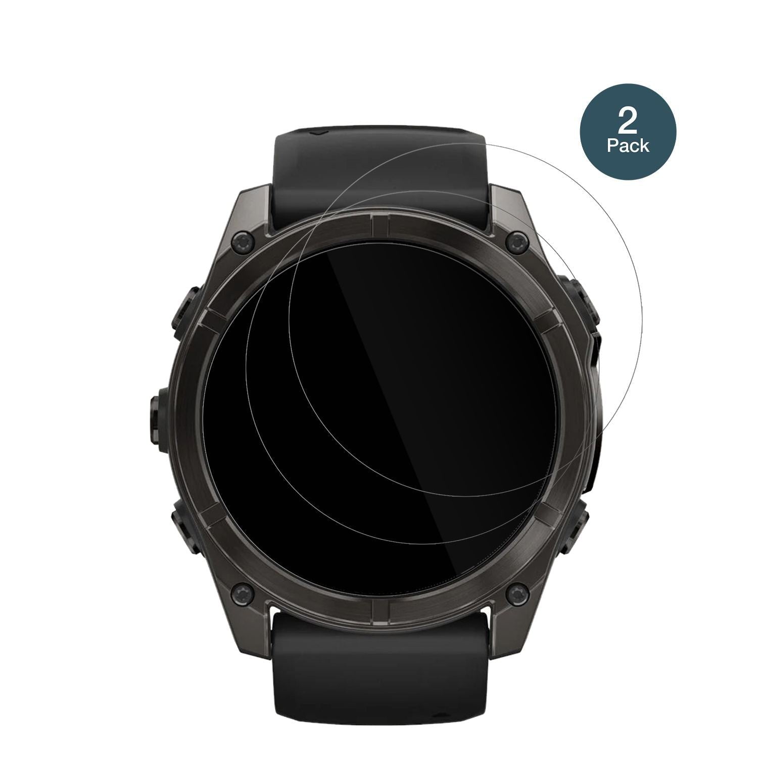 2x 9H Schutzfolie für Garmin Fenix 8 47mm Panzerfo (2)