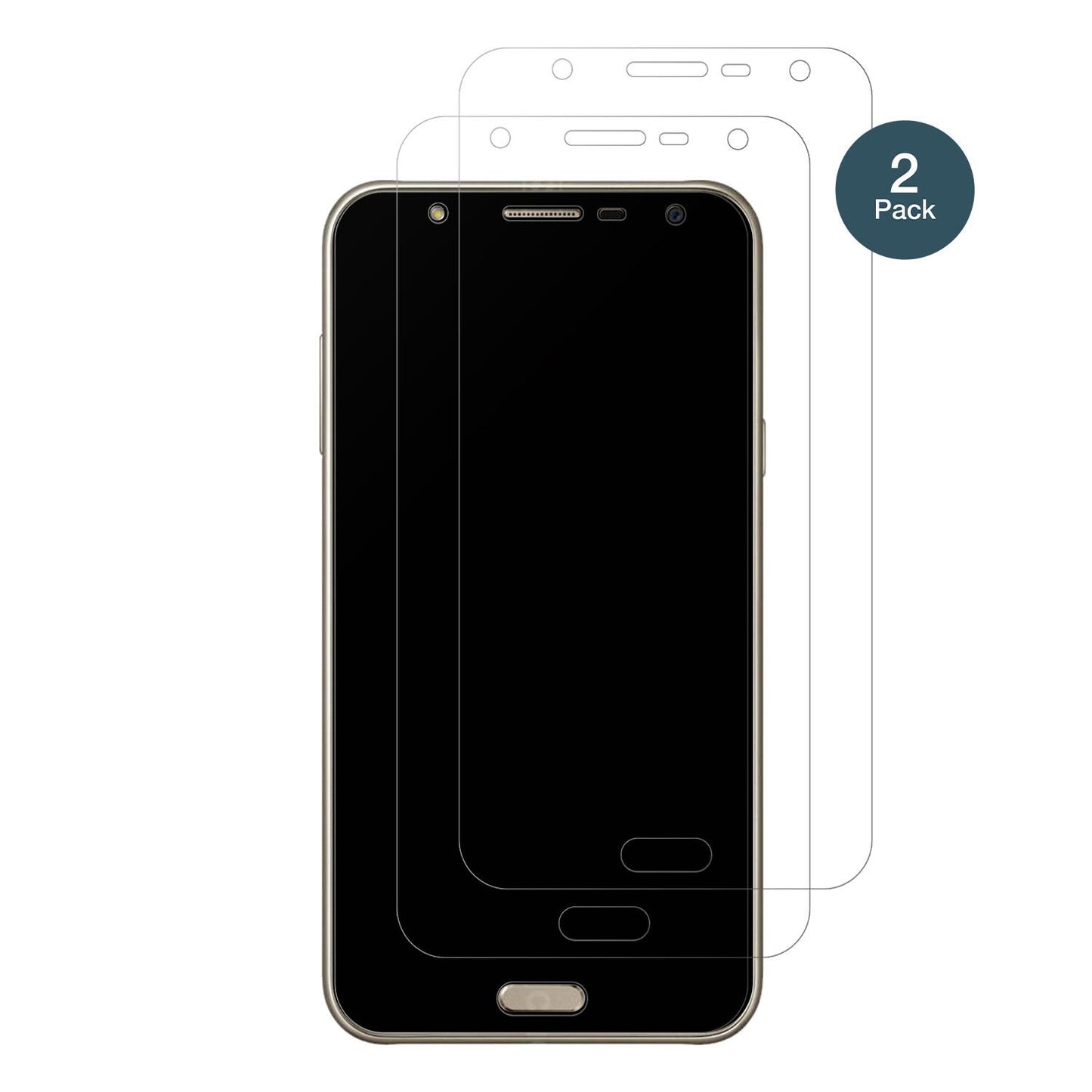 2x 9H Schutzfolie matt für Samsung Galaxy J7 Neo P (2)