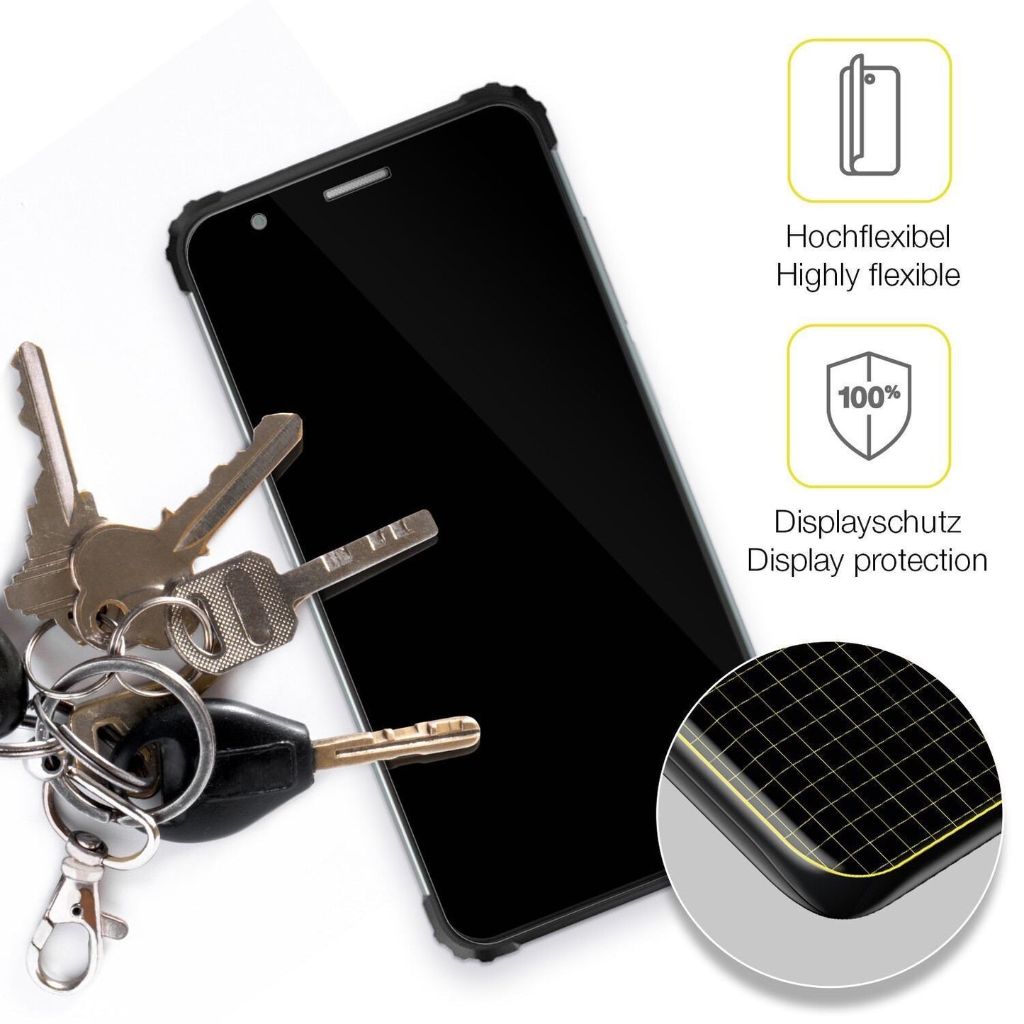 2x 3D Full Cover Schutzfolie für Blackview BV6600E (3)