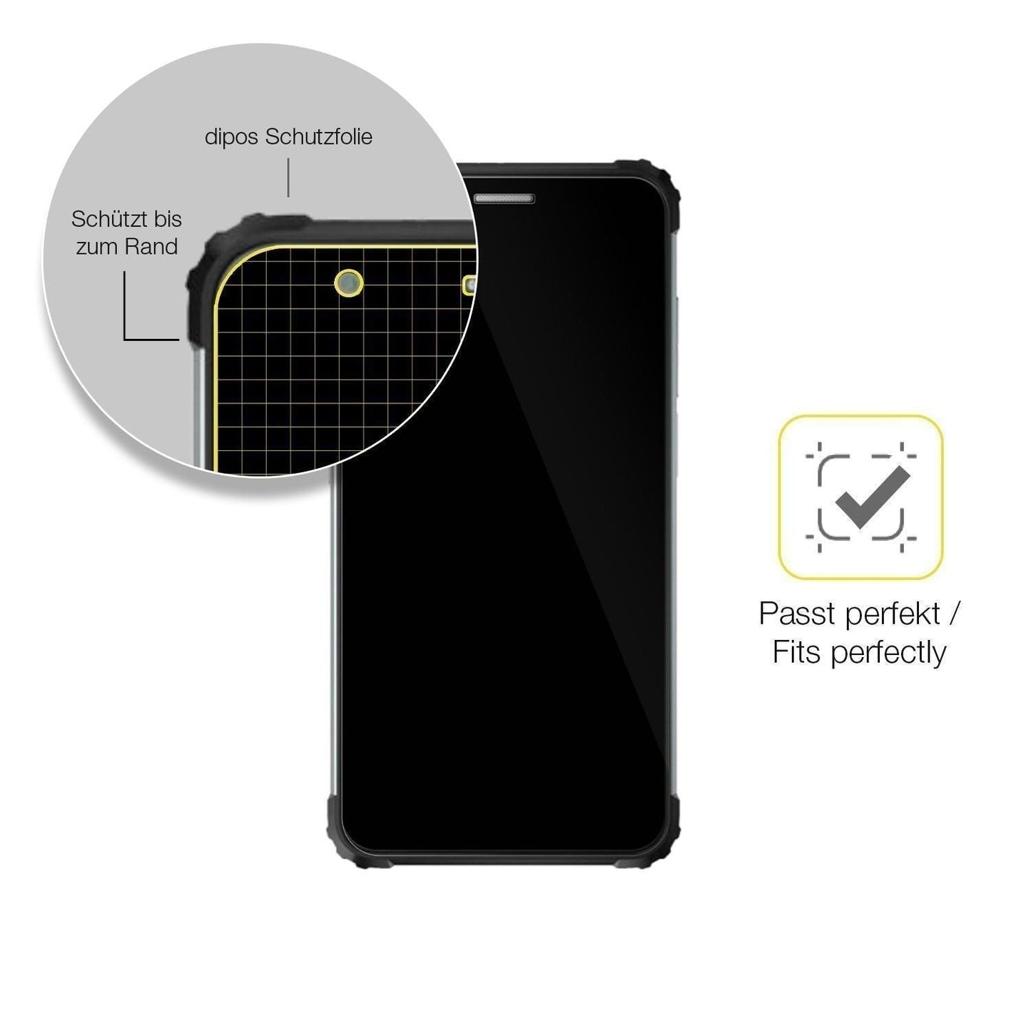2x 3D Full Cover Schutzfolie für Blackview BV6600E (6)