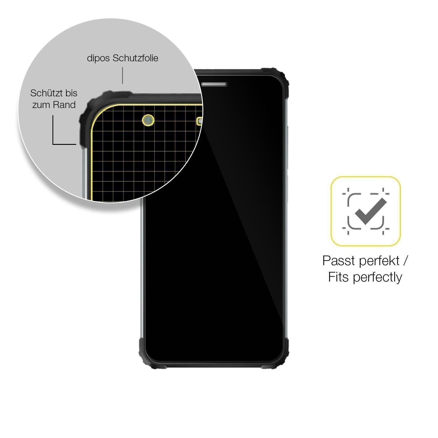 2x 3D Full Cover Schutzfolie für Blackview BV6600E (6)