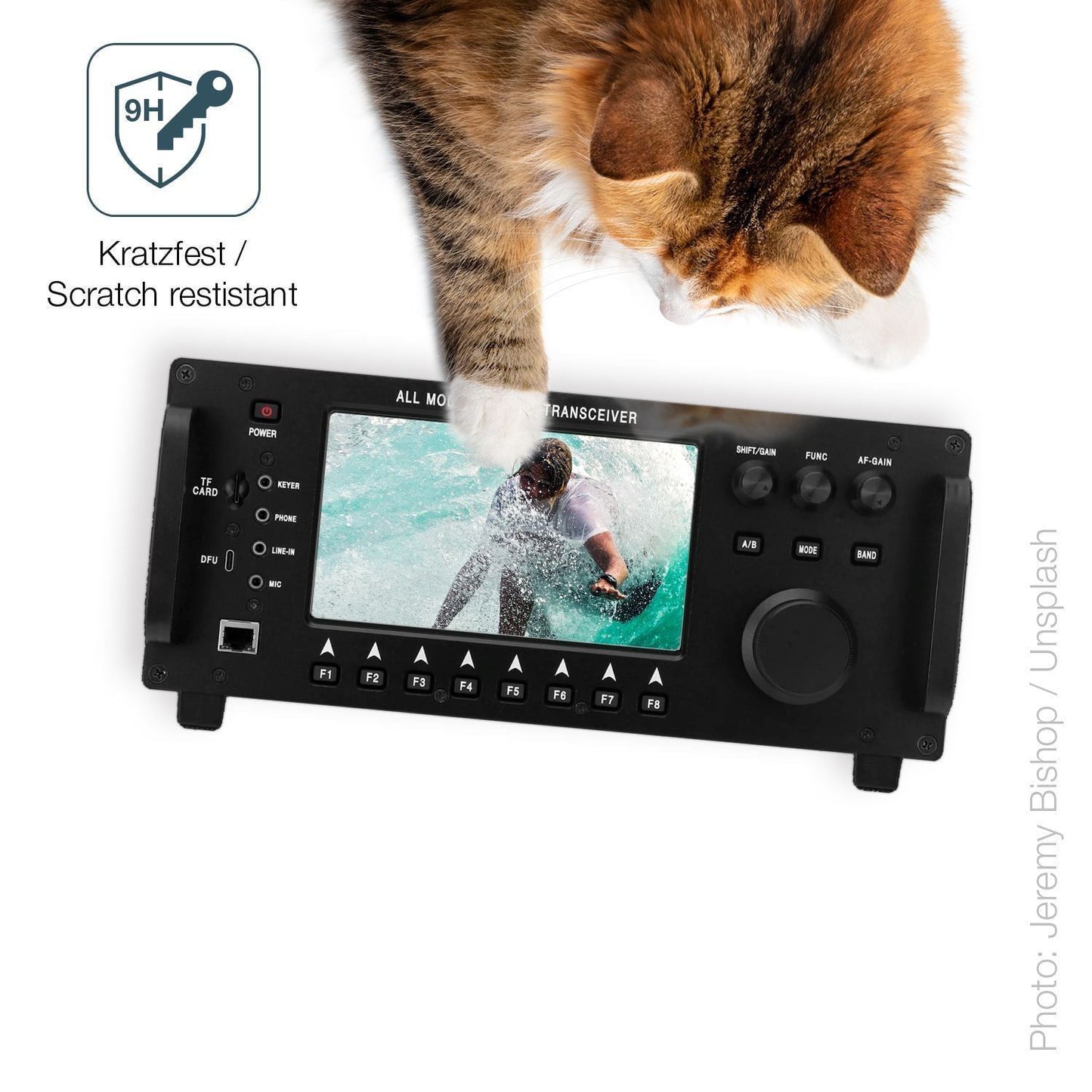 2x 9H Schutzfolie für HamGeek RS998 Wolf SDR Panze (3)