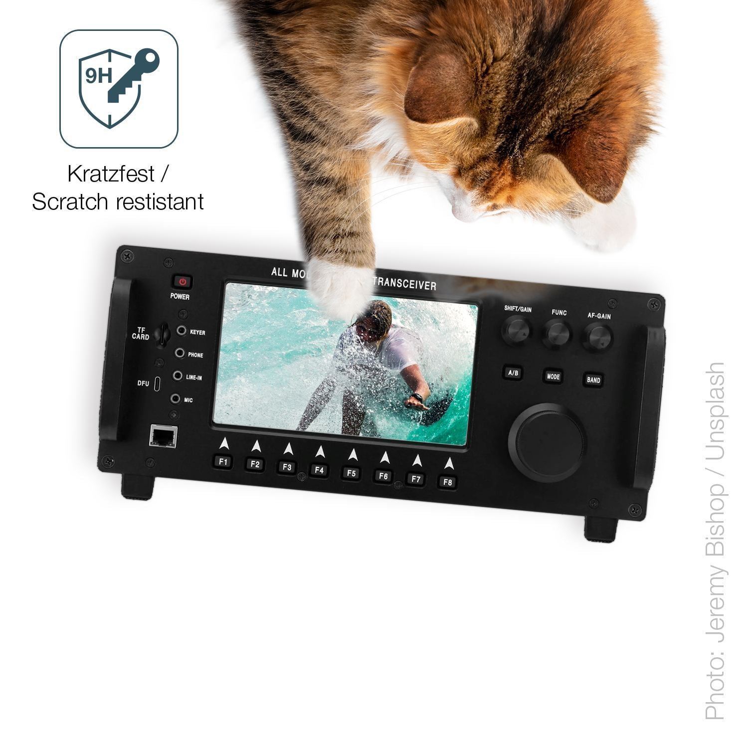 2x 9H Schutzfolie für HamGeek RS998 Wolf SDR Panze (3)
