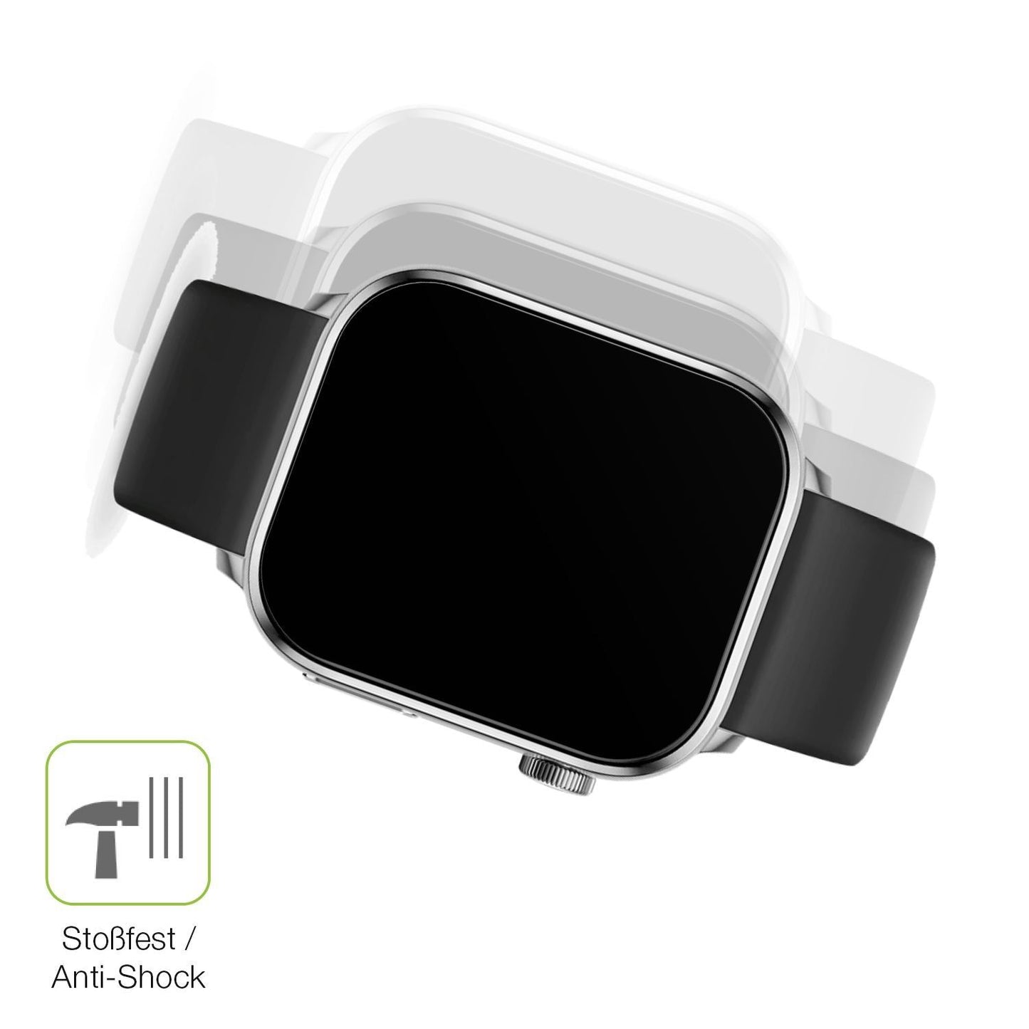 2x Full Cover Schutzfolie matt für Ice-Watch Smart (4)