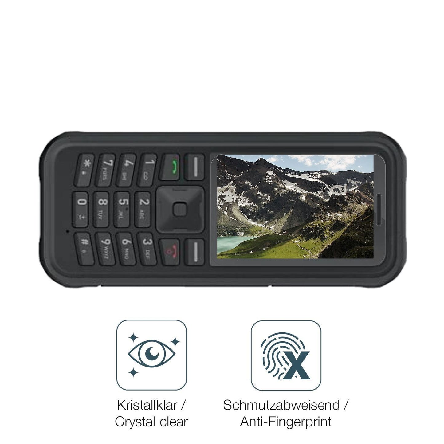 4x Schutzfolie klar für Sonim XP100 Display-Schutz (4)