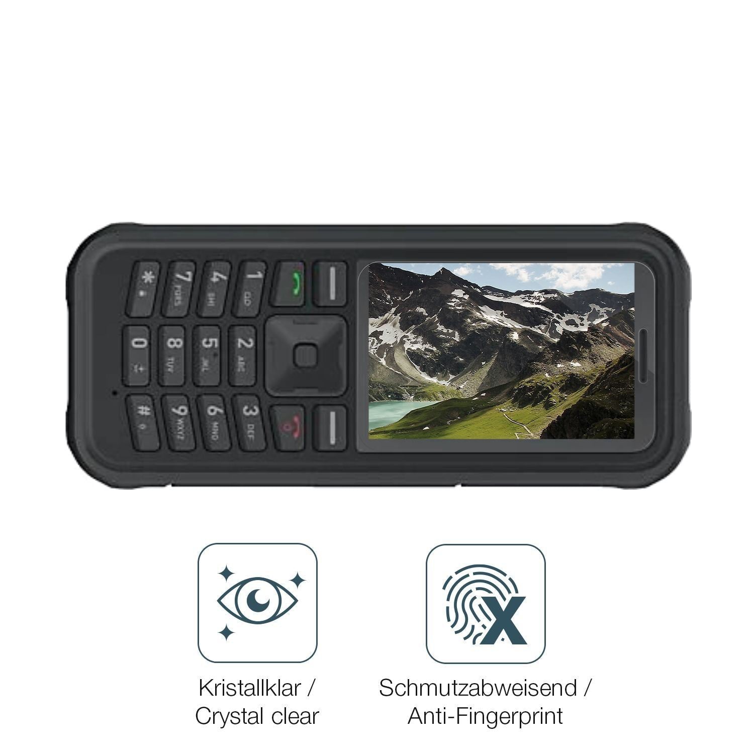 4x Schutzfolie klar für Sonim XP100 Display-Schutz (4)