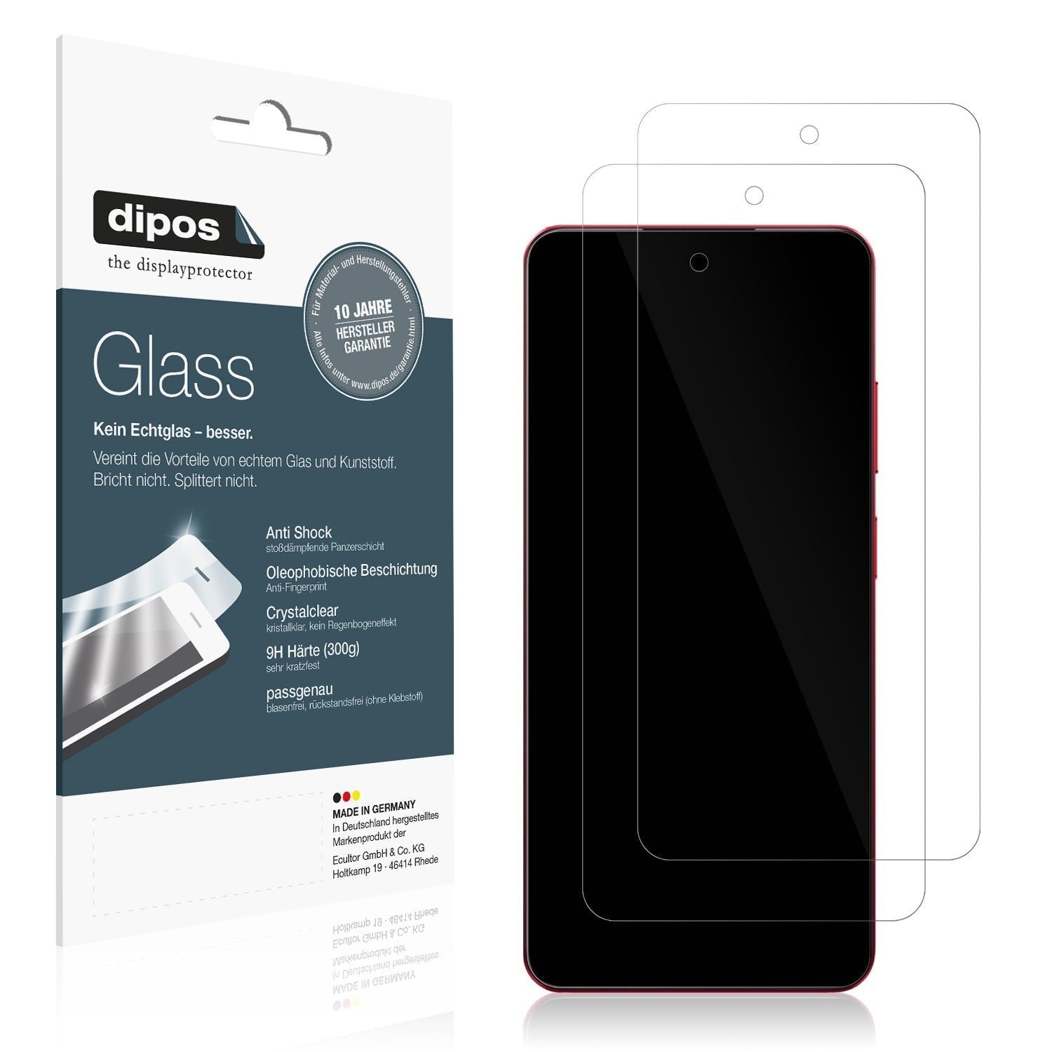 2x 9H Schutzfolie für Realme V60 Pro Panzerfolie (1)