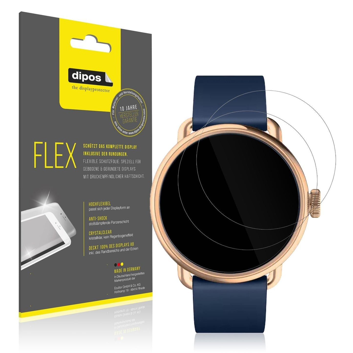 2x 3D Full Cover Schutzfolie für Withings Scanwatc (1)
