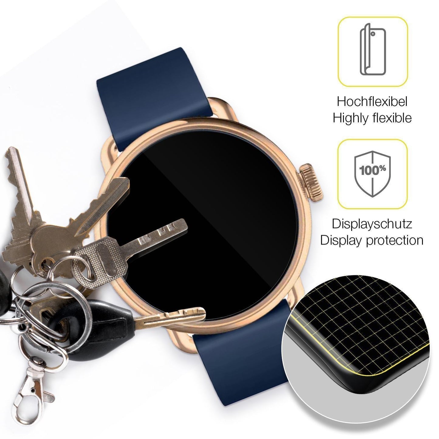 2x 3D Full Cover Schutzfolie für Withings Scanwatc (3)