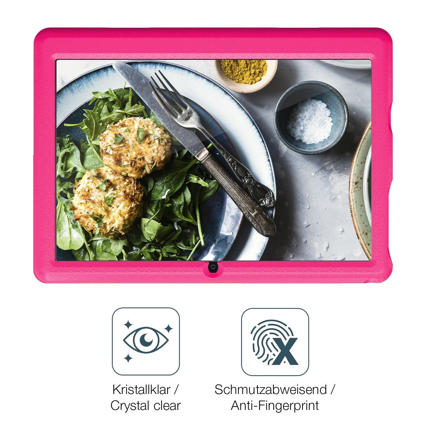 2x Schutzfolie klar für Bufo Kids Tablet KT1006 10 (4)