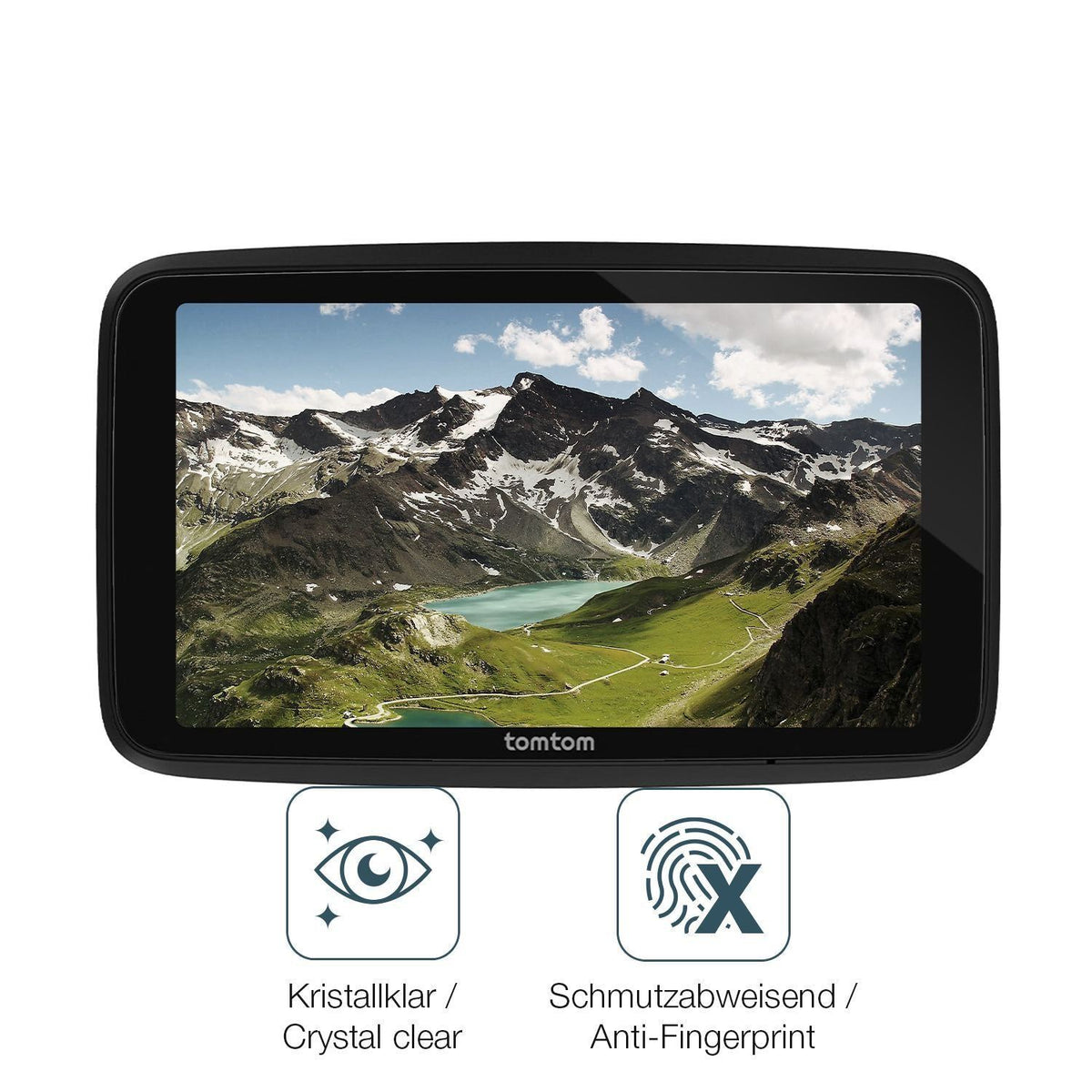 4x Schutzfolie klar für TomTom Go Classic 6 Zoll D (4)
