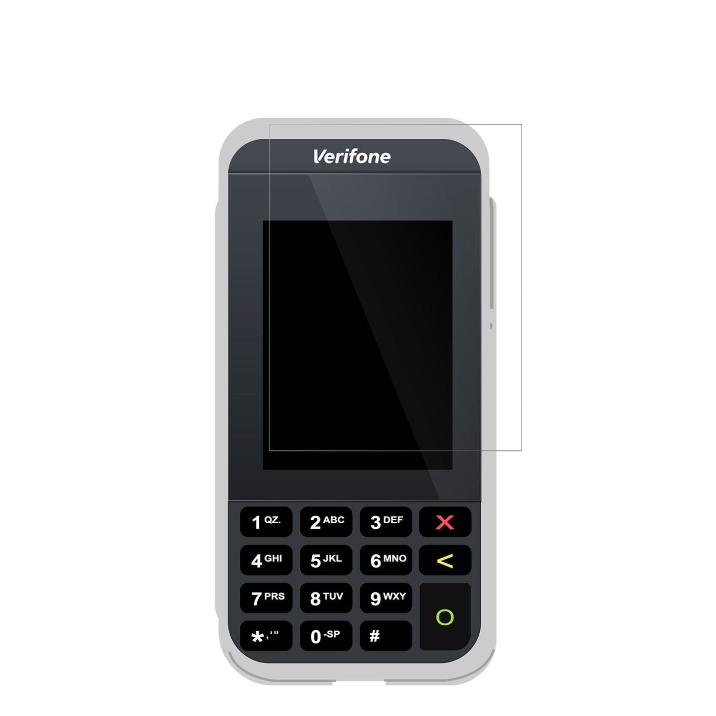 4x Schutzfolie klar für Verifone e285 Display-Schu (2)