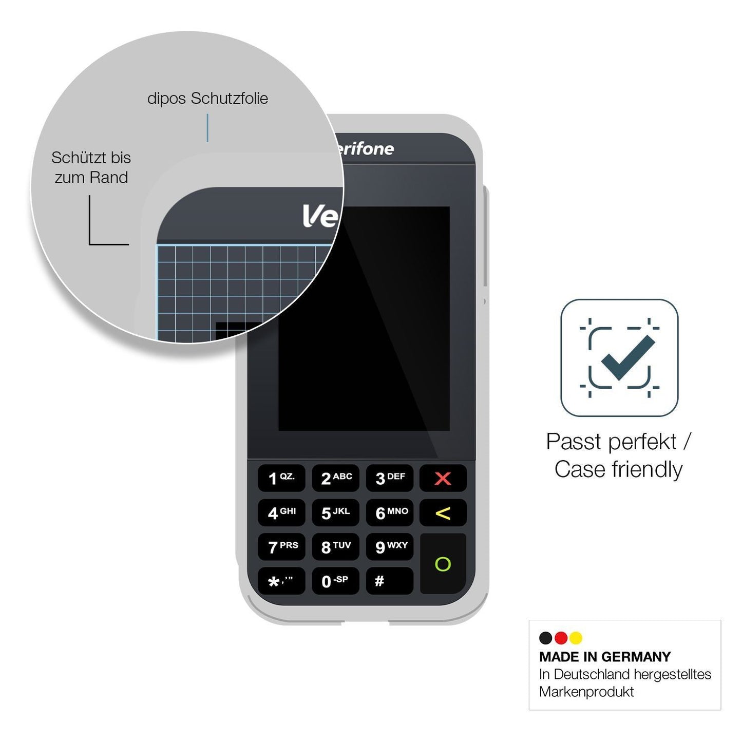 2x 9H Schutzfolie für Verifone e285 Panzerfolie (6)