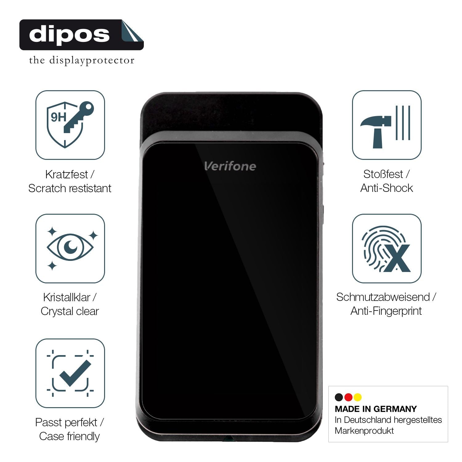 2x 9H Schutzfolie für Verifone e280s Panzerfolie (7)
