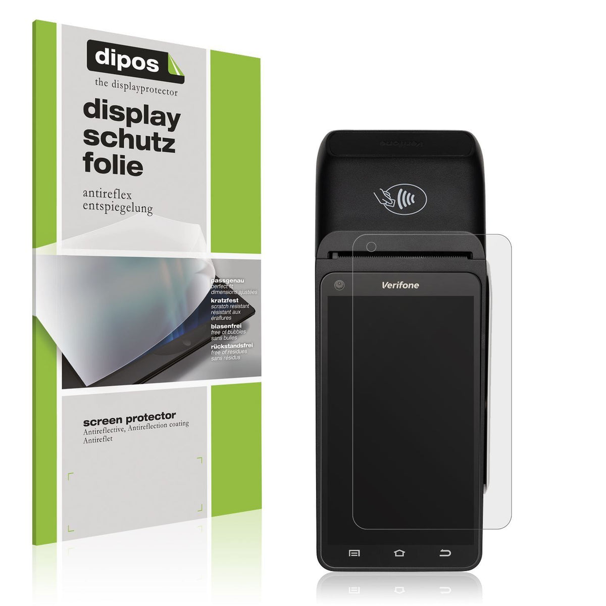 4x Schutzfolie matt für Verifone T650c Display-Sch (1)
