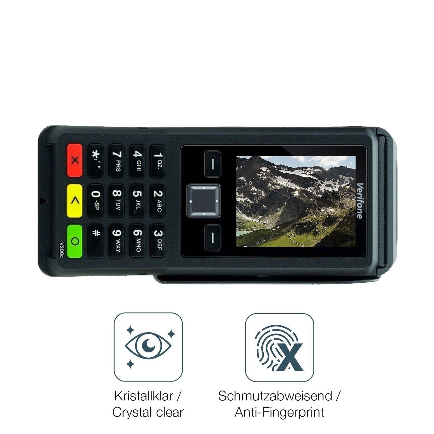 2x 9H Schutzfolie für Verifone V200c Panzerfolie (5)