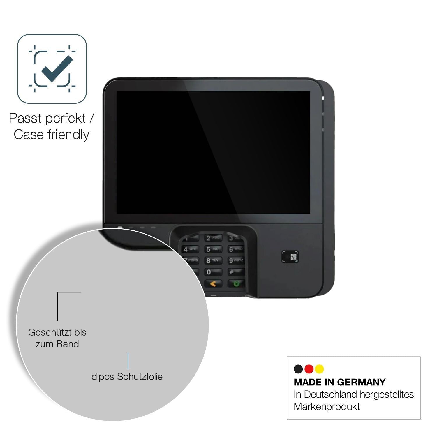 2x 9H Schutzfolie für Verifone M425 Panzerfolie (6)