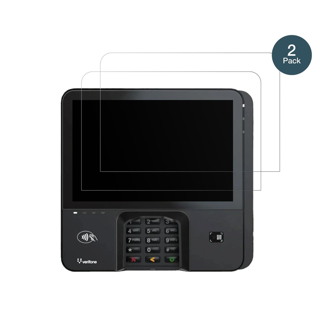 2x 9H Schutzfolie matt für Verifone M425 Panzerfol (2)