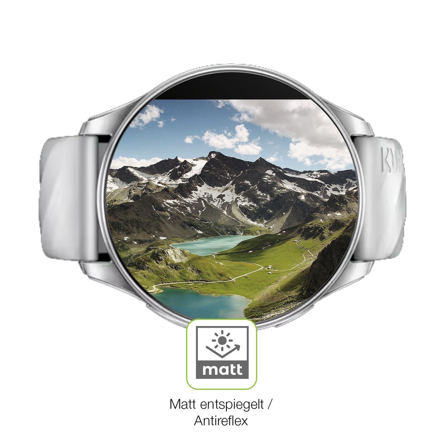 2x Full Cover Schutzfolie matt für Kumi GW5 Pro 1. (5)
