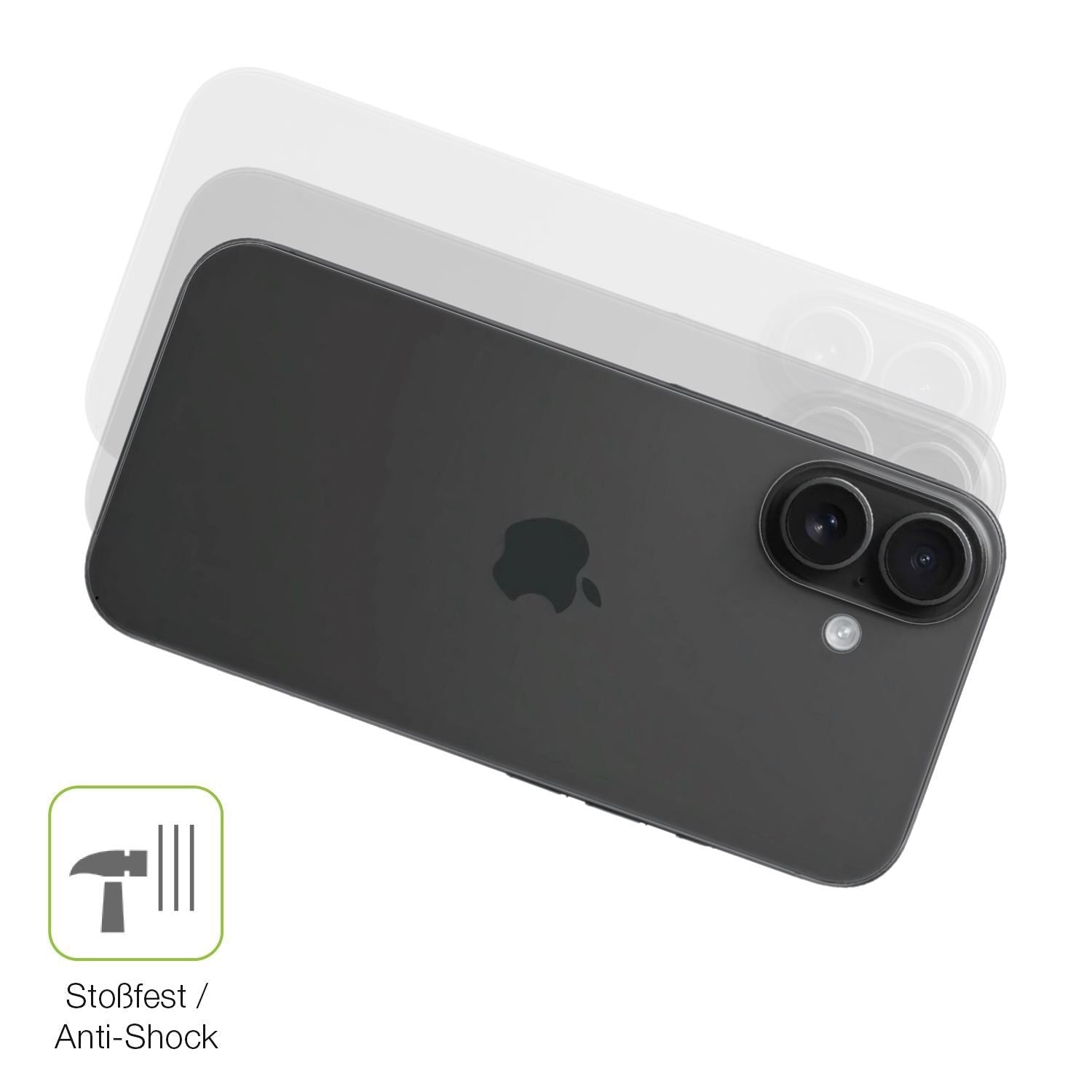 2x Full Cover Schutzfolie matt für Apple iPhone 16 (4)