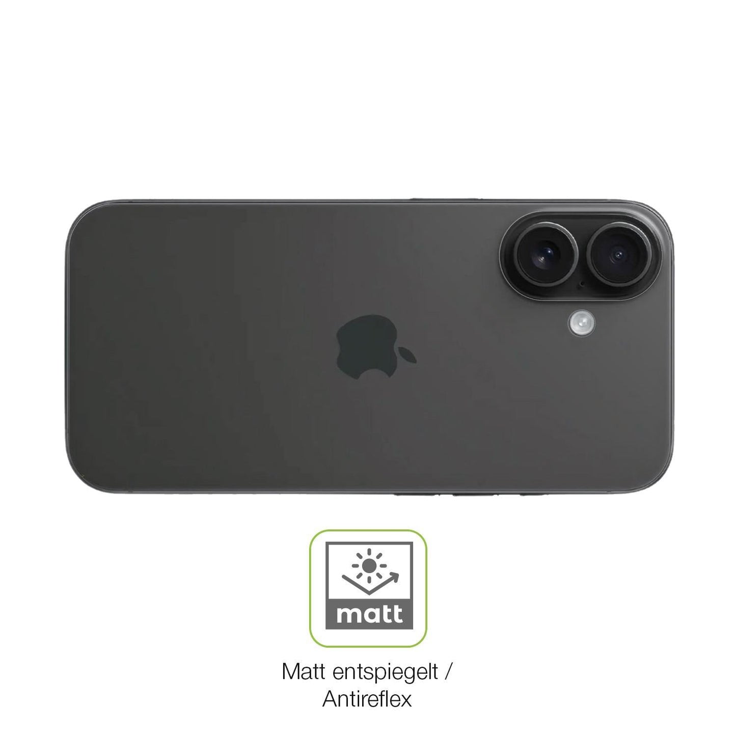 2x Full Cover Schutzfolie matt für Apple iPhone 16 (5)