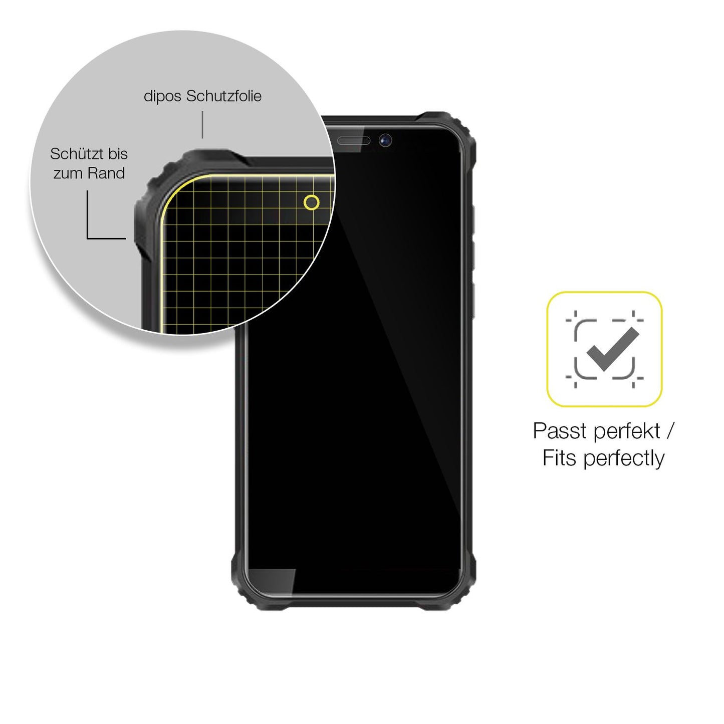 2x 3D Full Cover Schutzfolie für Oukitel WP5 (6)