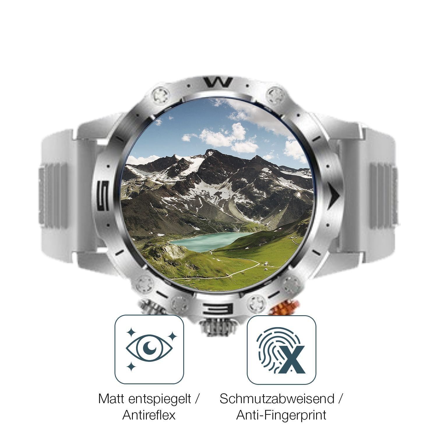 6x Schutzfolie matt für DekeFit MT43 PRo 1.53 Zoll (4)