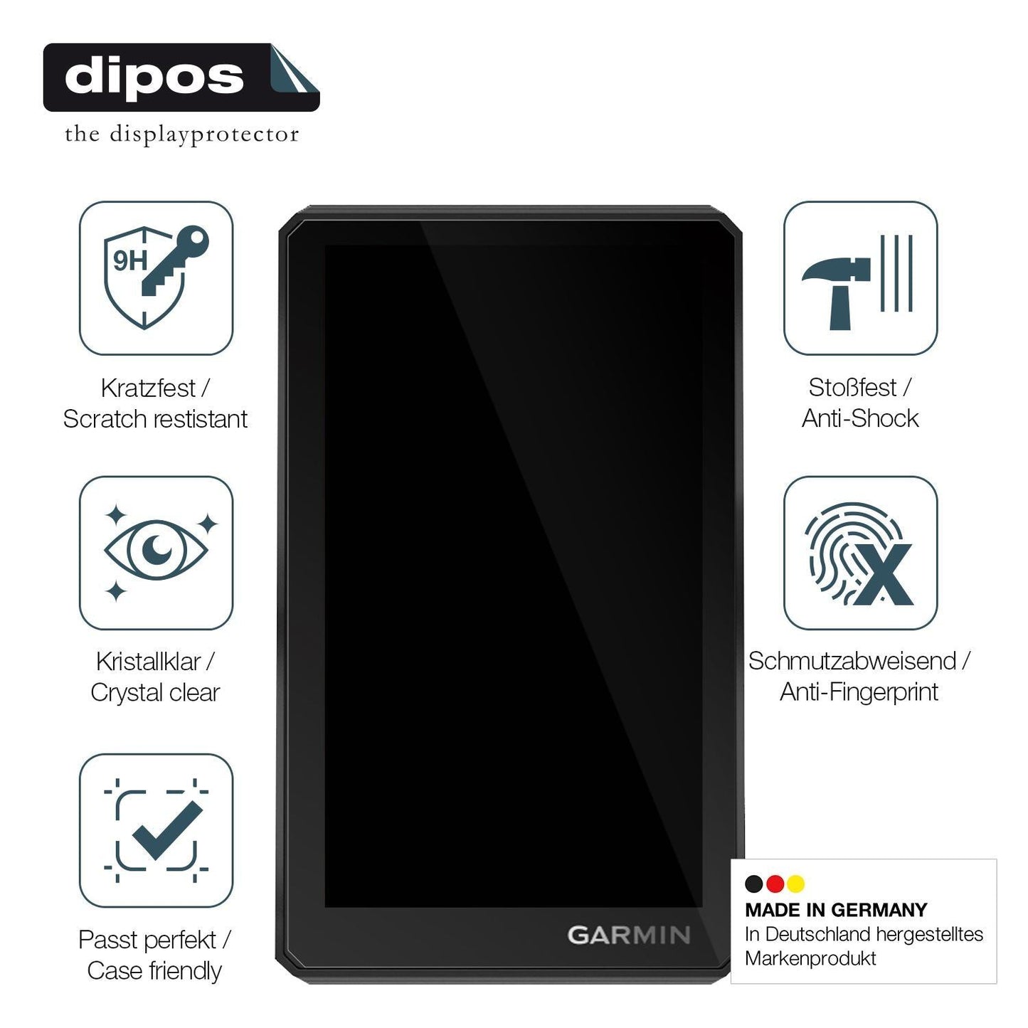 2x 9H Schutzfolie für Garmin zumo XT Panzerfolie (7)